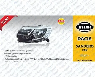 RN-FR-010 Far Dacia Logan -Sandero-2016 Sağ