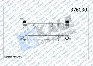 Turbo Radyatoru Intercooler Euro 5 6 Fiorino 1.3 Mj Bipper Nemo 1.3