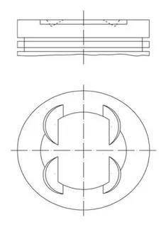 Motor Piston+Segman Komple (Std) Astra J Corsa D Aveo T300 A14xer