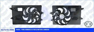 25-1909 Fan Motoru (Su+Klima) Davlumbazli Tekli Ford Mondeo Iii 2.0 Tdci 2000-2007