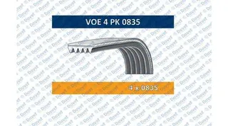 VOE 4 PK 0835 Kanalli V Kayisi 4pk830 Chevrolet Aveo 1.2-Honda-Nissan-Suzuki-Toyota