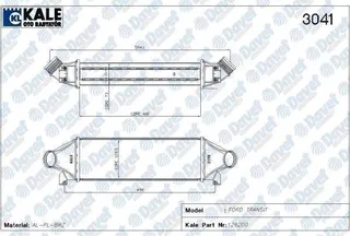 42-1907 Turbo Radyatoru (Intercooler) Arkadan Itis Ford Transit (V184) 2.4 Tdci 2000-2006