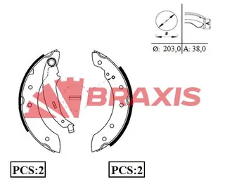 Arka Fren Balatasi Pabuc Clio Ii Laguna I Logan Symbol I Ii Twingo I Saxo Xsara P106 P206 P306