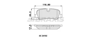 Fren Balatasi Arka Discovery Iii 05>09 Discovery Iv 2.7-3.0-5.0 10>16 Range Rover Sport 05>13 3.0-5.