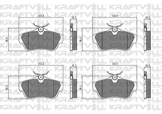Arka Fren Balatasi (Premium) Expert Iii Jumpy Iii Scudo Iii 2,0 16v,1,6hdi 90, 2,0hdi 16v (01 / 2007
