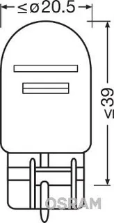 12v Ampul 1016 21/5w Dipsiz   (1016 Dipsiz)