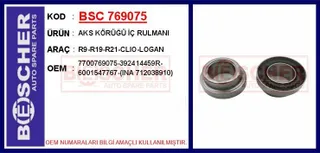 Aks Körüğü İç Rulmani R9 R19 R21 Clio Logan