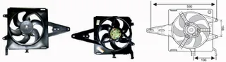25-1837 Fan Motoru Fiat Palio Weekend 1.6 1996-2011