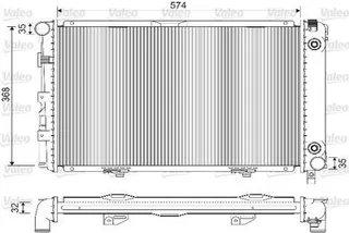 16-2837B Su Radyatoru Brazing Mercedes 190 (W201) 2.0 A-T Ac+ 1982-1993