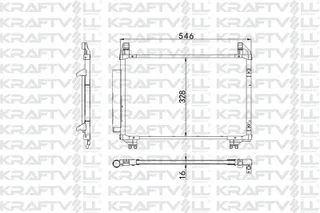 Klima Radyatoru Trezia Urban Cruiser / Verso S / Yaris 524x318x16
