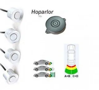 Bb 03/P 18mm Polifonik Sesli Park Sensörü Beyaz (Oem Tip)