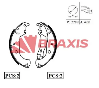 Arka Fren Balatasi Pabuc Marea Albea Palio Weekend 1,2 / 1,4 / 1,6 / 1,9 96>+1mm Kalin