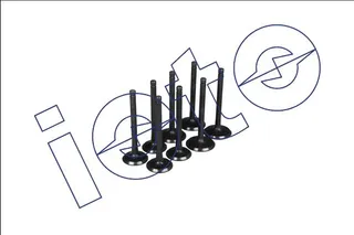 İOTO 10104-12602 Subap Takimi 4 In + 4 Ex (Nitrasyonlu) Toyota 2l-3l Hilux Y.M. In (42.48103.6) Ex (368103.6)